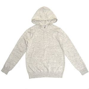 Goodfellow & Co Men's Size S Cotton Hooded Pullover Sweater White Feather NWT